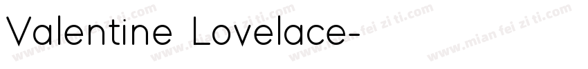 Valentine Lovelace字体转换